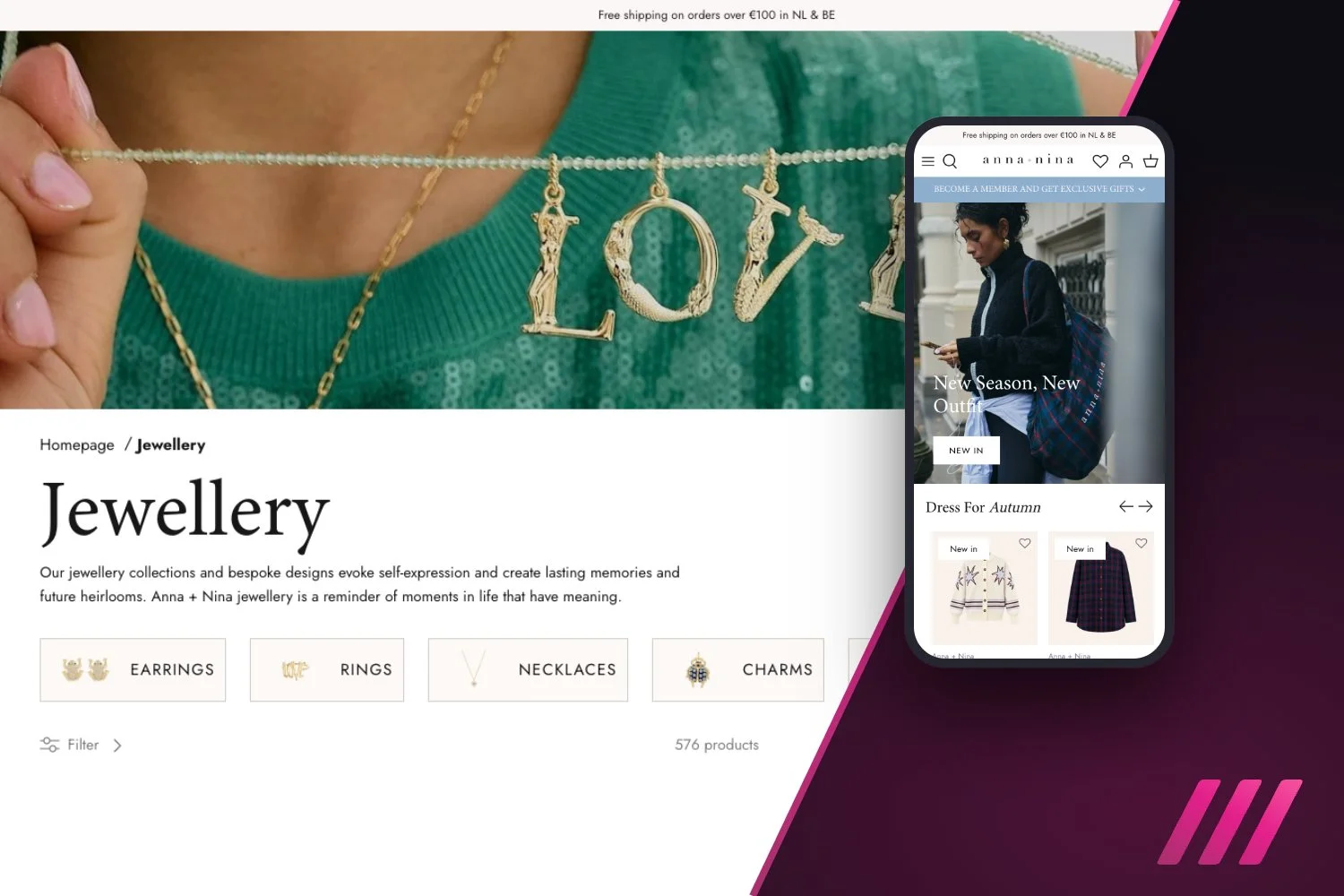 Website van Anna + Nina