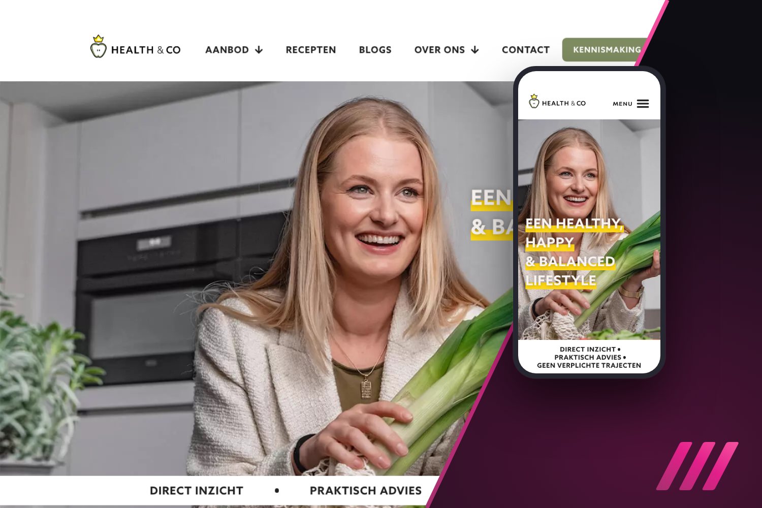 Website van Health & Co