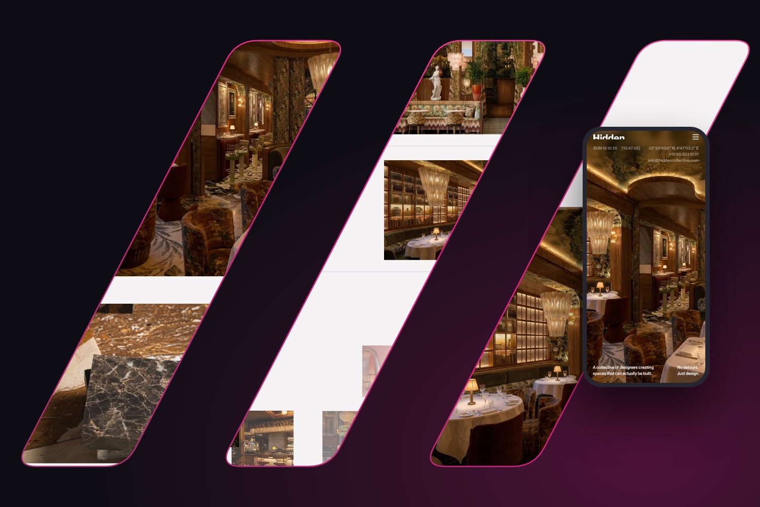 Website van Hidden Collective