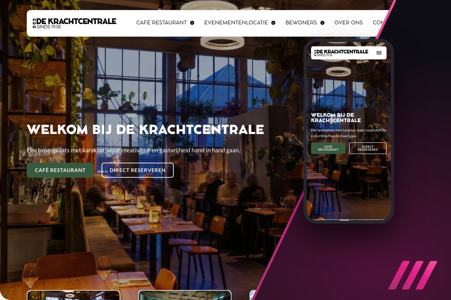 Website van De Krachtcentrale