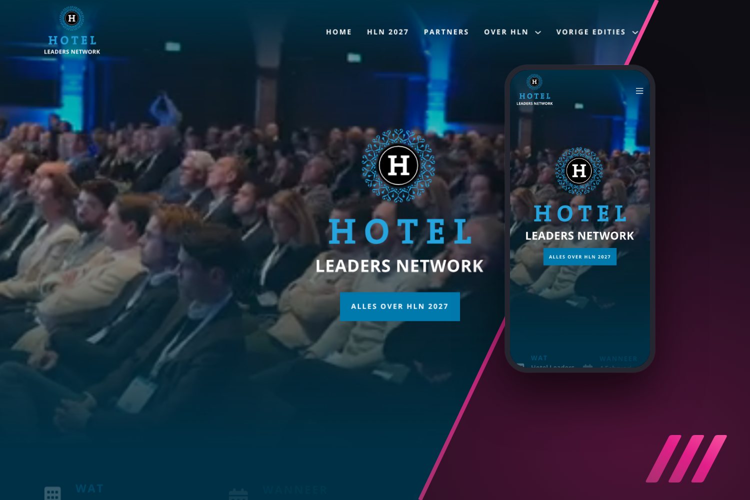 Website van Hotel Leaders Network